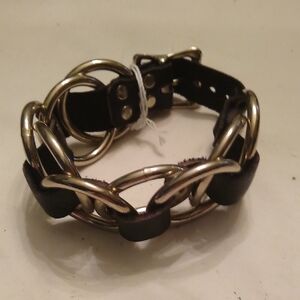 Armband Leather & Rings, #31